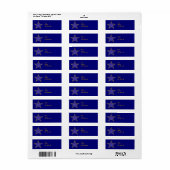 金ゴールドスター住所 シールテンプレート ラベル (フルシート)