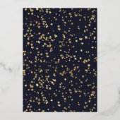 金ゴールドスター卒業パーティー 箔招待状 (裏面)