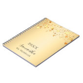 金ゴールドスター名スクリプト ノートブック (左側)