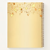 金ゴールドスター名スクリプト ノートブック (裏面)