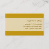 金ゴールドスター名刺クリームストライプ 名刺 (裏面)