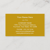 金ゴールドスター名刺テンプレート 名刺 (裏面)