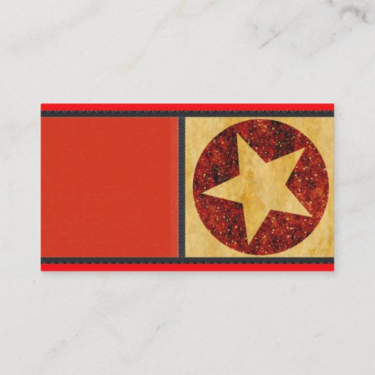 金ゴールドスター名刺 名刺 (裏面)