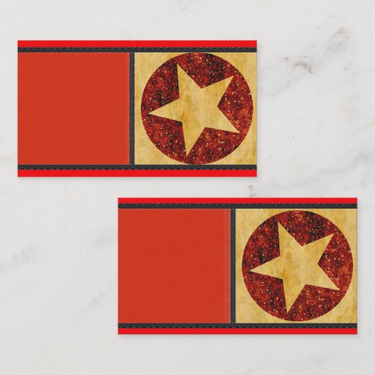 金ゴールドスター名刺 名刺 (正面/裏面)