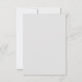 金ゴールドスター感謝していユーのフラットカード サンキューカード (裏面)