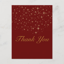 金ゴールドスター感謝していユー葉書 ポストカード