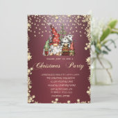 金ゴールドスター格言ファミリークリスマスパーティー 招待状 (スタンド正面)