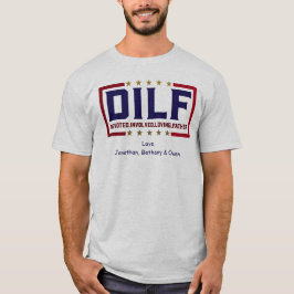 金ゴールドスター献身的な父の日 Tシャツ