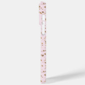 金ゴールドスター紙吹雪赤面ピンクシック Case-Mate iPhoneケース (裏面 / 左)