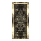 金ゴールドスター美しいサロン ラックカード (裏面)