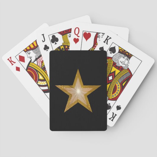 金ゴールドスター遊ブラックのカード トランプ (裏面)