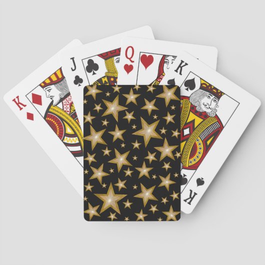 金ゴールドスター遊ブラックのカード トランプ (裏面)