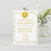 金ゴールドスター2018卒業招待状 招待状 (スタンド正面)