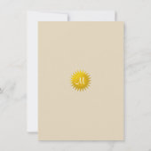 金ゴールドスター2018卒業招待状 招待状 (裏面)