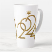 金ゴールドスター2024 カフェラテマグ (右アングル)