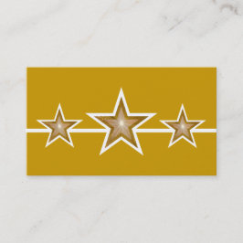 金ゴールドスター3つ星の名刺金ゴールド 名刺