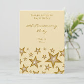 金ゴールドスター50周年記念バーチカルクリーム 招待状 (スタンド正面)