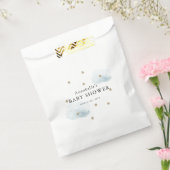 金ゴールドスター&ふわふわの雲ベビーシャワーの好意バッグ フェイバーバッグ (封をした状態)