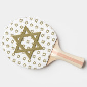 金ゴールドスター・オブ・デイビッド・シームレス 卓球ラケット (横)