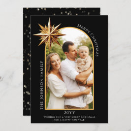 金ゴールドスター・オブ・ベツレヘム・フォト・カード シーズンカード