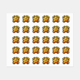 金ゴールドスター・オブ・勇気付けられる – よくやった！ラベル ラベル