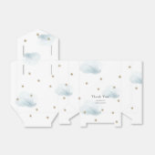 金ゴールドスター&クラウドベビーシャワーギフトボックス フェイバーボックス (折り畳みなし)