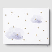 金ゴールドスター&ラベンダークラウドベビーシャワー ゲストブック (裏面)