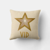 "金ゴールドスター" 'VIP'装飾用クッションスクエアクリーム クッション (裏面)