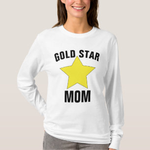 金ゴールドスターMOM Tシャツソルディ落ちたー Tシャツ