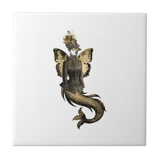 金ゴールドスチームパンクシリーズデザイン7 タイル (正面)