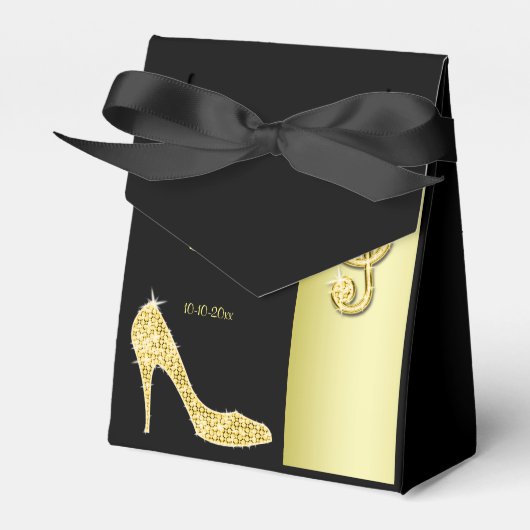 金ゴールドスティレット&トレーブルクレフト誕生日 フェイバーボックス (正面サイド)