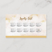 金ゴールドステインカフェコーヒーショップリワードロイヤリティカード ロイヤリティカード (裏面)