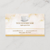 金ゴールドステインカフェコーヒーショップリワードロイヤリティカード ロイヤリティカード (正面)