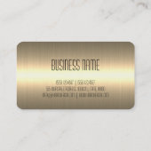 金ゴールドステンレススチールメタルルック#2 名刺 (裏面)