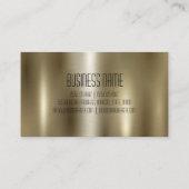 金ゴールドステンレススチールメタル名刺 名刺 (裏面)