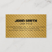 金ゴールドステンレスモダン鋼 名刺 (裏面)