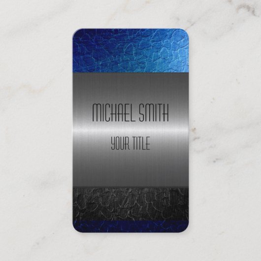 金ゴールドステンレス鋼金属穴2 名刺 (正面)