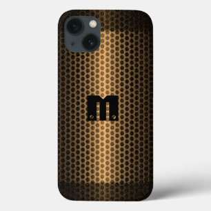 金ゴールドステンレス鋼金属穴 iPhone 13ケース