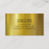 金ゴールドステンレス鋼金属 名刺 (裏面)