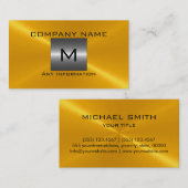 金ゴールドステンレス鋼 名刺 (正面/裏面)