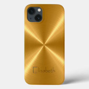 金ゴールドステンレス鋼 iPhone 13ケース