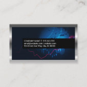 金ゴールドストックのロゴ | 黒いタイリング | デジタルグローブ 名刺 (裏面)