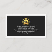 金ゴールドストック財務グラフフレーム 名刺 (裏面)