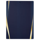 金ゴールドストライプと青の背景 クリップボード (裏面)