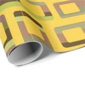 金ゴールドストライプの長方形 ラッピングペーパー (ロールコーナー)