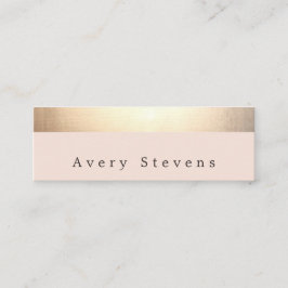 金ゴールドストライプの(照らモダンせスタイリッシュない) スキニー名刺