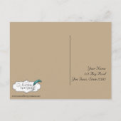 金ゴールドストライプアールデコRSVPはがき インビテーションポストカード (裏面)