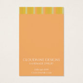 金ゴールドストライプイヤリングネックレスジュエリー表示カード (裏面)