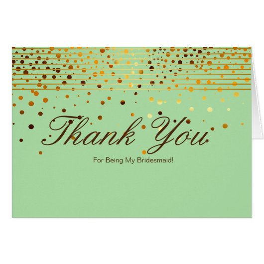 金ゴールドストライプグリッターは私の花嫁感謝してい (正面横)