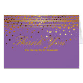 金ゴールドストライプグリッターは私の花嫁感謝してい (正面横)